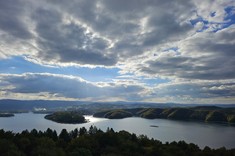 Widok z wieży widokowej, Solina,