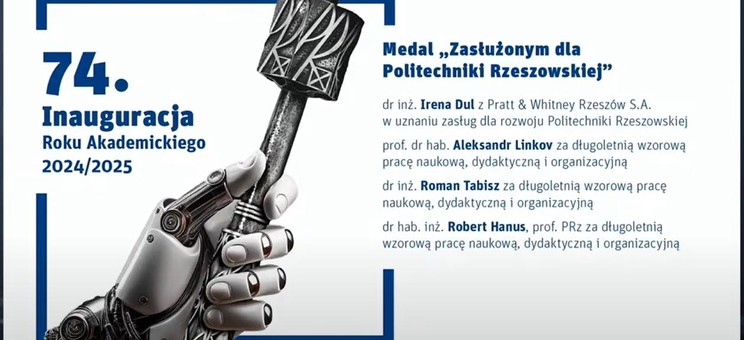 Lista osób odznaczonych medalami "Zasłużonym dla Politechniki Rzeszowskiej im. Ignacego Łukasiewicza".